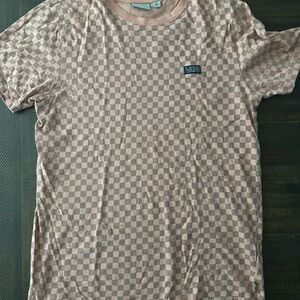 Vans Peach Checkered Short Sleeve Tee